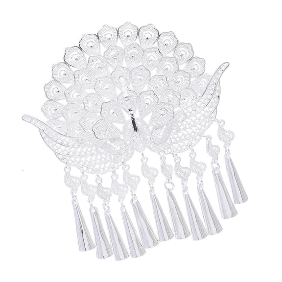 Shimmering Fringe Hair Comb Eye-catching Forehead Sparkling Hair Jewelry