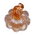 thumbnail image 1 of Shimmering Glass Halloween Pumpkin Figurine Decorative Object For Mantles Bookshelf Display Collectible Gift, 1 of 9