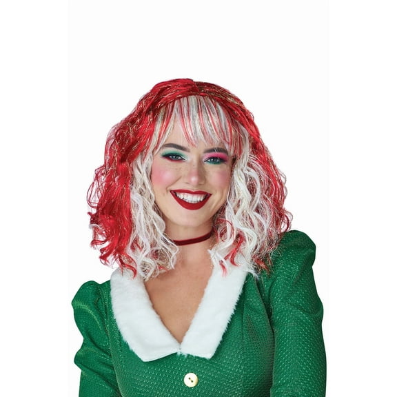 Shimmering Jolly Holiday Bob Wig