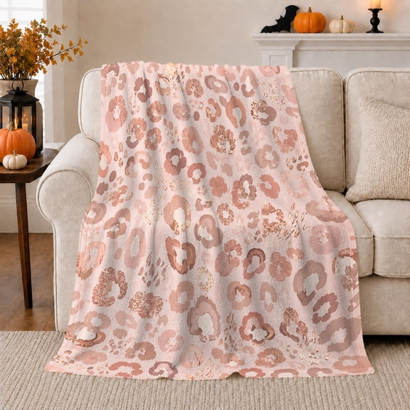 Shimmering Leopard Print, Cozy Friendship Quote Scene, Warm Flannel Blanket for Living Room and Reading Nook, Wildlife Lovers Friendship Gift, Artistic Home Decor