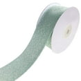 thumbnail image 1 of Shimmering Metallic Textured Weave Ribbon, Green, 1-1/2-Inch, 10-Yard, 1 of 1