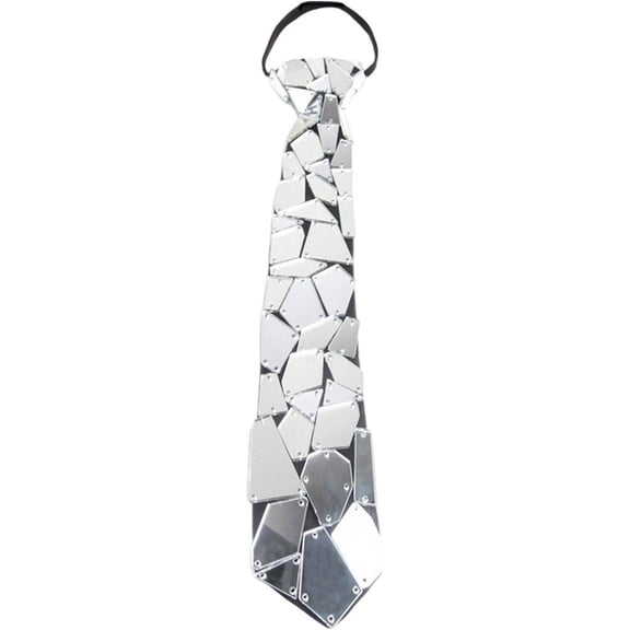 Shimmering Neck Tie Adjustable Sparkly Neck Tie Nightclub Party Dressing Up Pre-Tied Necktie for Cocktail Wedding Party