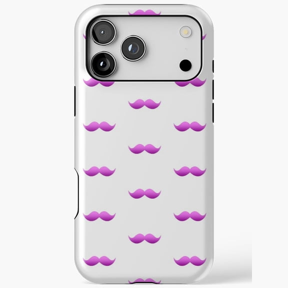 Shimmering Pink Mustache Stash Phone Cover for X802 Phone Case Compatible with iPhone 17 16 15 14 13 12 11 Pro Max – Premium Protection
