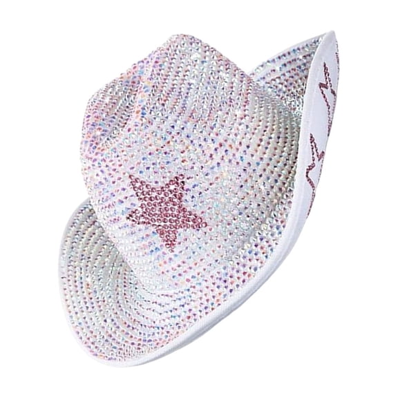 Shimmering Rhinestones Top Hat for Dancing Party Formal Event All Age Headwear