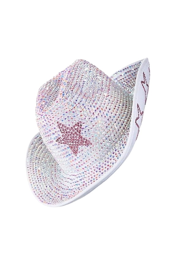 Shimmering Rhinestones Top Hat for Dancing Party Formal Event All Age Headwear