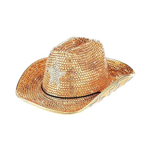 Shimmering Rhinestones Top Hat for Dancing Party Formal Event All Age Headwear