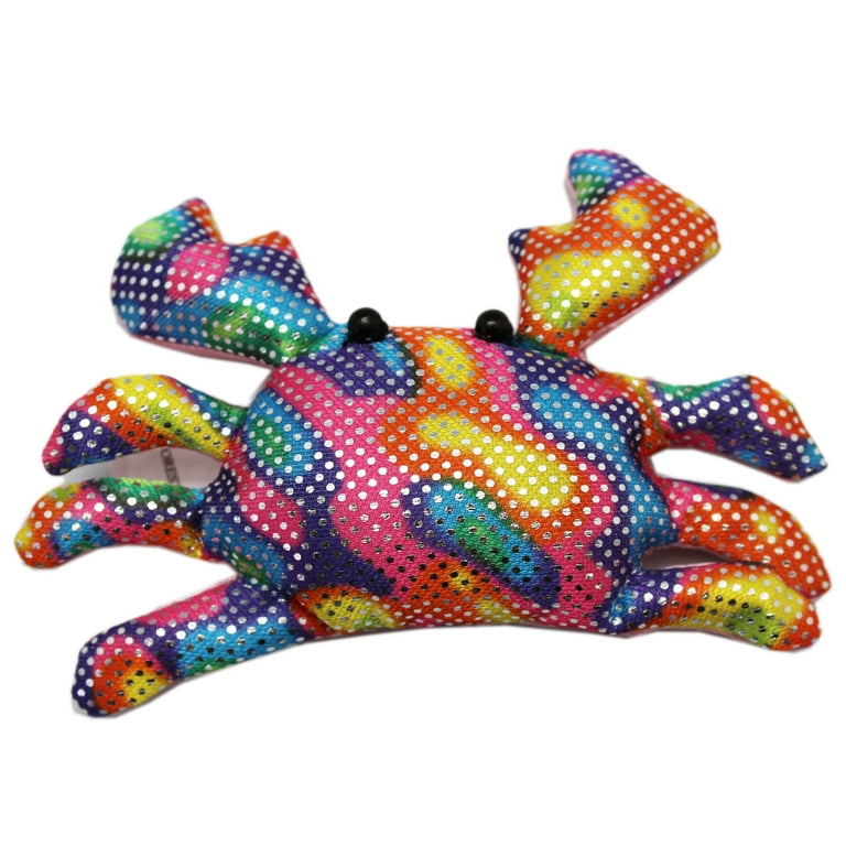 Shimmering Sea Life Rainbow Bean Bag Crab By Ganz
