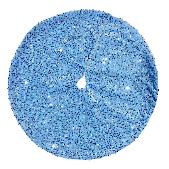 Shimmering Sequins Round Skirt Elegant Festival Decoration Eye Catching Holiday Gift Christmas Tree Base Dress Adorment