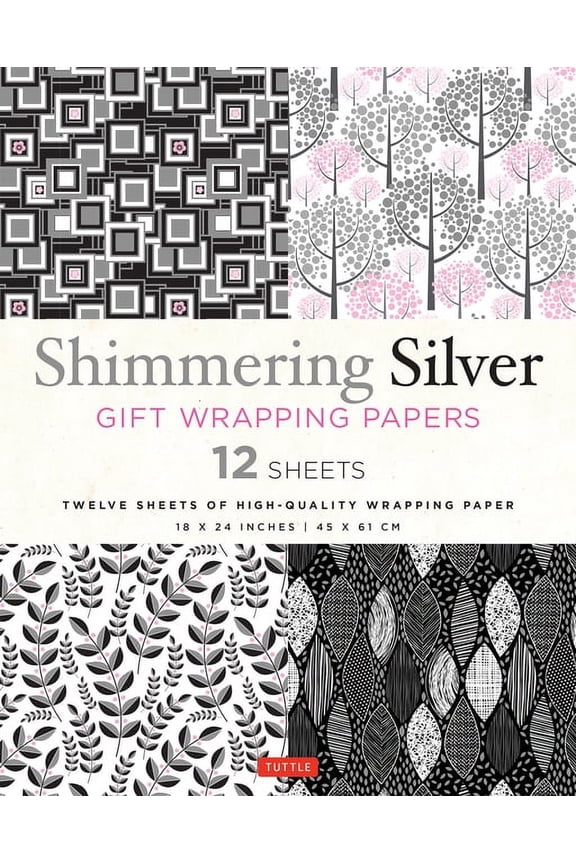 Shimmering Silver Gift Wrapping Papers - 12 Sheets: 18 X 24 Inch (45 X 61 CM) Wrapping Paper (Other)