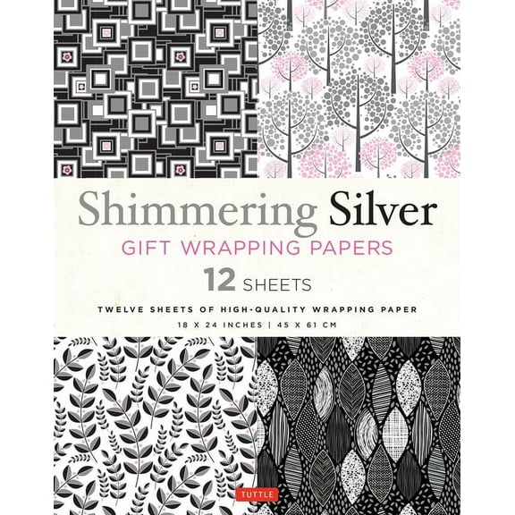 Shimmering Silver Gift Wrapping Papers - 12 Sheets: 18 X 24 Inch (45 X 61 CM) Wrapping Paper (Other)