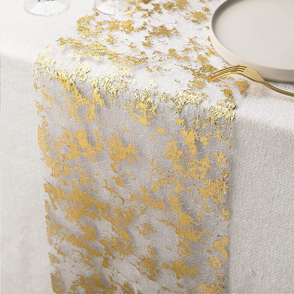 Shimmering metallic versatile tablecloth, table decoration, table runner and placemat, suitable for wedding, event and party atmosphere arrangements