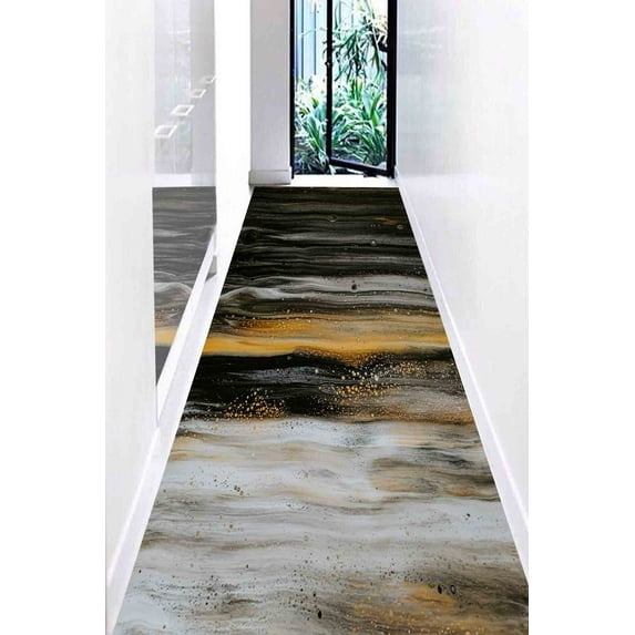 Shimmery Rug, Personalizeds Rugs, Modern Rugs, Black Rugs, Housewarming Gift Rug, Gray Rugs, Indoor Rug, Easy To Clean Rug, Brown Rug, 2'x3' - 60x90 cm