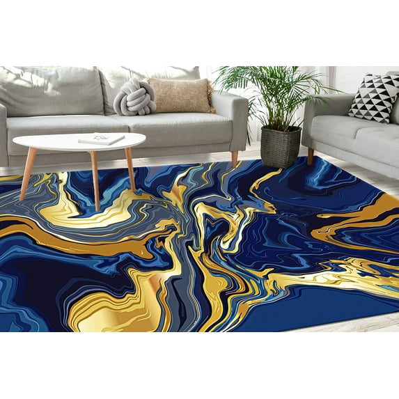 Shimmery Rugs, Modern Marble Rug, Living Room Rug, Marble Rug, Personalized Rug, Bridesmaid Gift Rugs, Rug, Decorative Rugs, Step Rug, 2.6'x4' - 80x120 cm