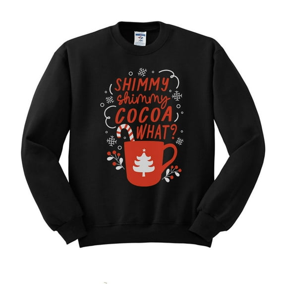 Shimmy Shimmy Cocoa What Sweatshirt Unisex Medium Black
