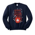 thumbnail image 1 of Shimmy Shimmy Cocoa What Sweatshirt Unisex Medium Navy, 1 of 5