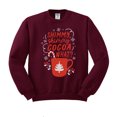 thumbnail image 1 of Shimmy Shimmy Cocoa What Sweatshirt Unisex Small Maroon, 1 of 5