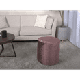 thumbnail image 1 of Shimon Cylinder Pouf Blush Pink Velvet, Versatile Seating for Living Room & Office, Modern Interior Design 16x16x16 Dimension, 1 of 7