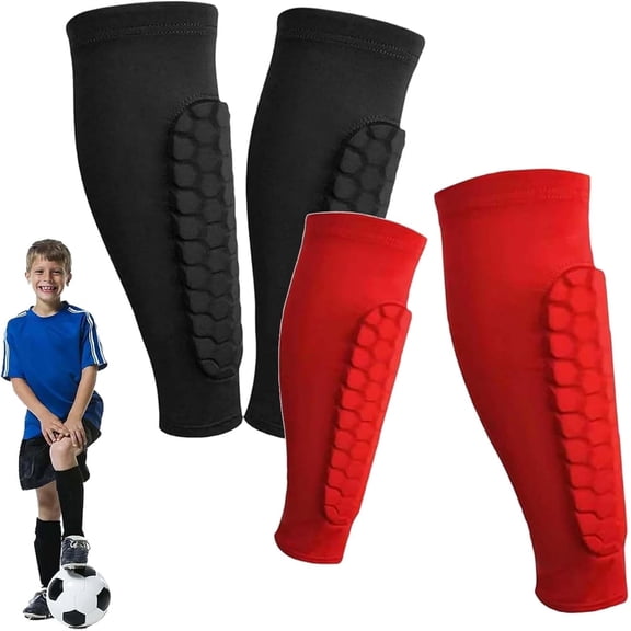 Shin Defender Shin Guards Kids, 2 Pack Shindefender Shin Guards Soccer, for Soccer Ski Youth Adult