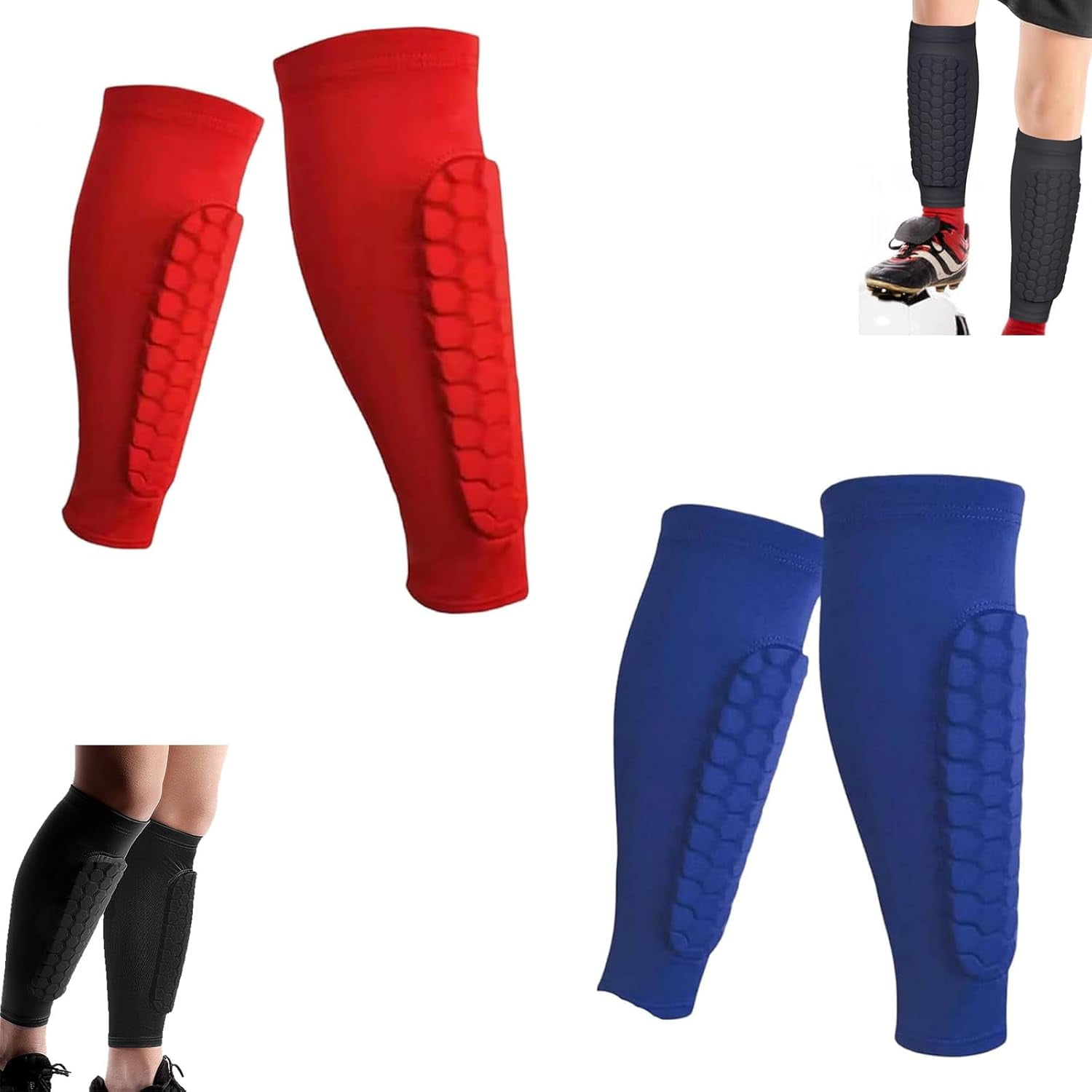Shin Defender Shin Guards Kids, 2 Pack Shindefender Shin