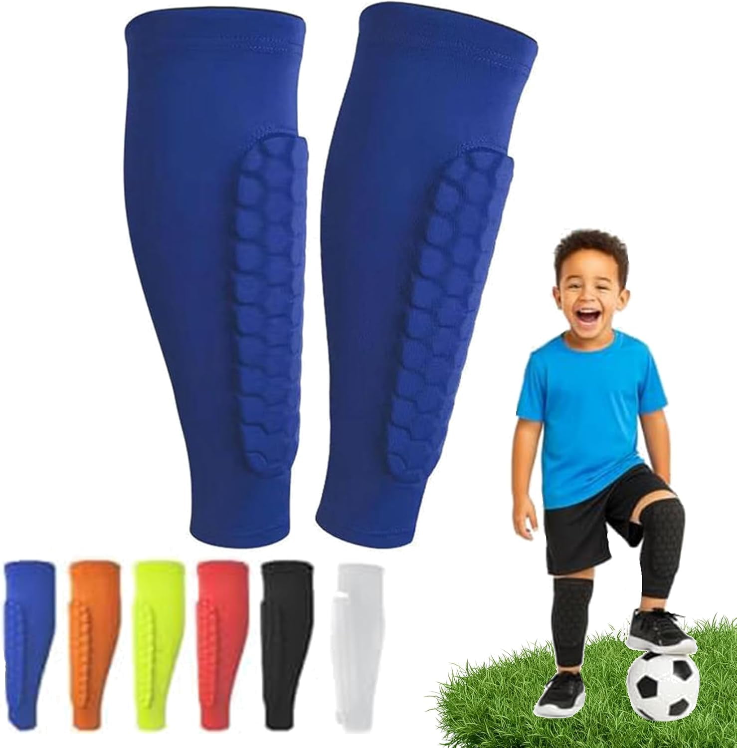 Shindefender Schienbeinschoner 1 Paar - Waben Design Für Ski & Sport