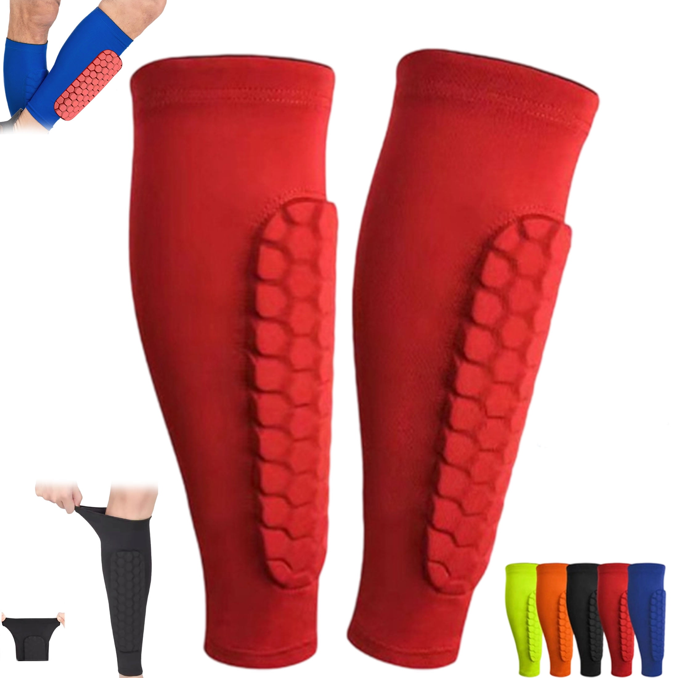 Shin Defender Shin Guards Kids Soccer Shin Guards with Honeycomb