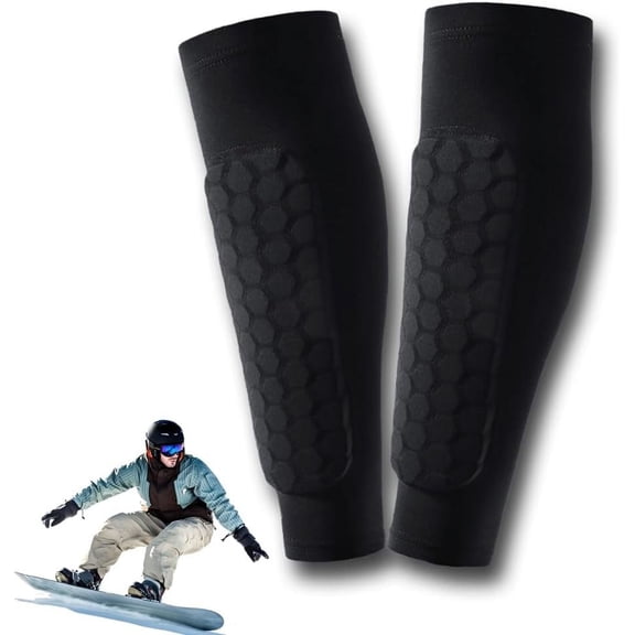 Shin Defender Shin Guards Kids, Soccer Shin Guards for Youth Adult, Lightweight Calf Protective Gear for Football Soccer with Honeycomb Pads