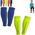 thumbnail image 1 of Shin Defender, Shin Guards Kids with Honeycomb Pads, 2 Pack Shindefender Shins Guards Soccer for Ski Youth Adult(Blue Green,S(Age 6-10)), 1 of 8