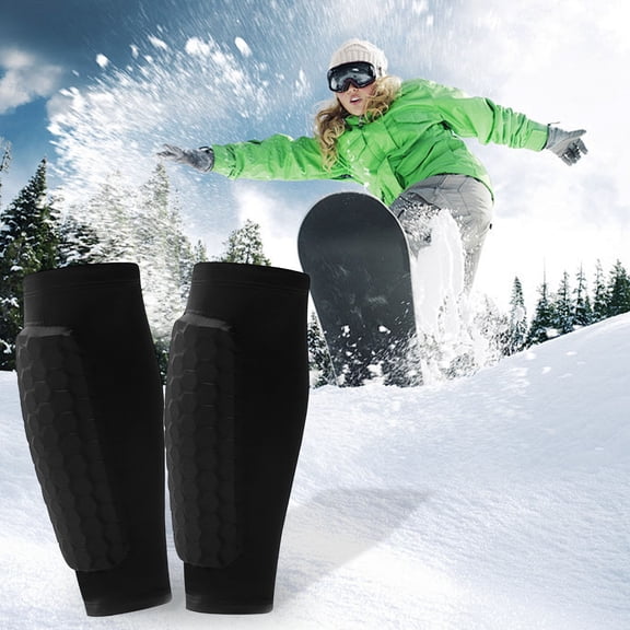 Shin Defender Ski Shin Guards Gel, Ski Guard Socks, Ski Guards Shin Pads,Knee Pads And Warm Socks,Breathable Elastic Gel Guard For Skiing, Legs Protection, Safety Gear For Adults Sports