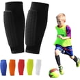 thumbnail image 1 of Shin Guards Kids，Non-Slip Calf Compression Sleeve with Honeycomb Pads, Football  Socks Featuring Collision Avoidance, Breathable Shin Pads for Kids and Adult Outdoor Sports, 1 of 7
