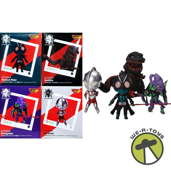 Shin Japan Heroes Universe Full Action Dform+ Figure 4-Piece Set