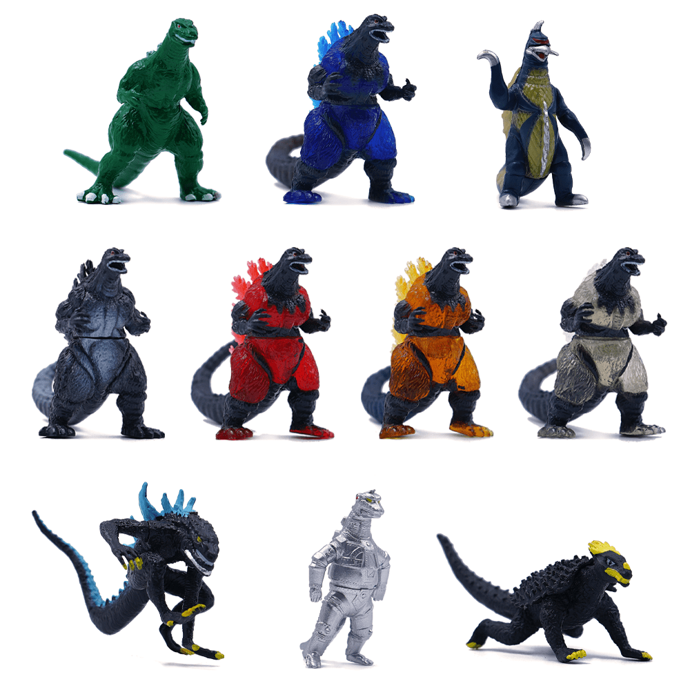 Shin Mechagodzilla 10Piece Toy Figures Set Perfect Party Gift for Godzilla King of the