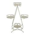 thumbnail image 1 of Shin Plant Stand with 4 Solid Pots, Classic White Metal Finish 33 Inch, 1 of 5