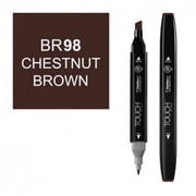 ShinHan Art 1110098-BR98 Twin Chestnut Brown Marker, Black