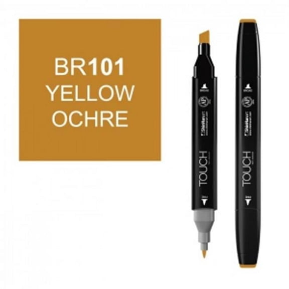ShinHan Art 1110101-BR101 Twin Yellow Ochre Marker, Black