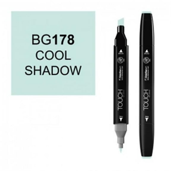 ShinHan Art 1110178-BG178 Twin Cool Shadow Marker, Black