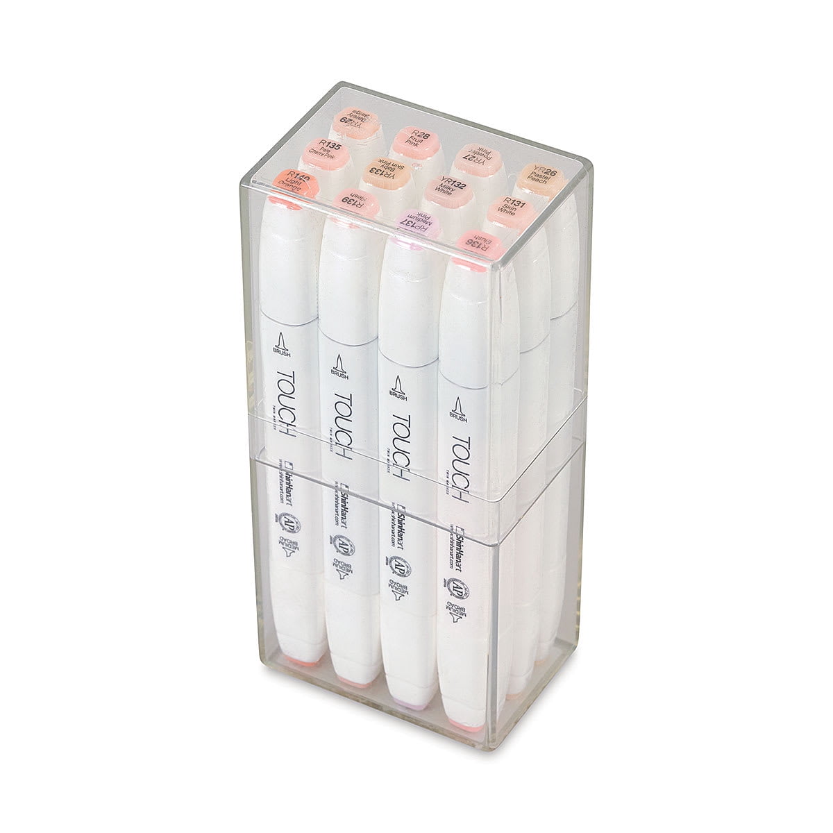 Shinhan Touch Twin Brush Markers - Set of 12, Skin Tones