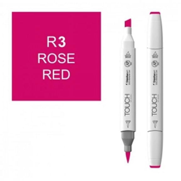 ShinHan Touch Twin Brush Marker - Rose Red R3