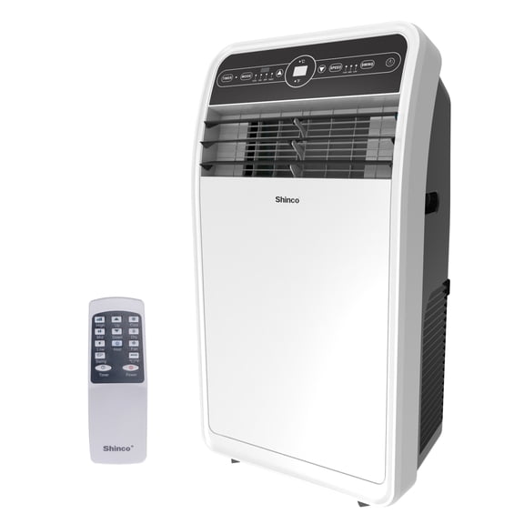 Shinco 10000 BTU Portable Air Conditioner with Heater up to 400 Sq. Ft, Ac Heater Combo Window Unit, Portable AC Unit with Dehumidifier & Fan, Cools & Heats,Remote Control and Window Kit Included