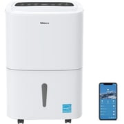 Shinco 80 Pints 5000 Sq.Ft Dehumidifier with Drain Hose and WiFi in White