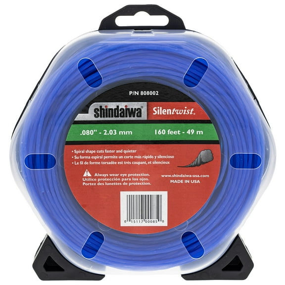 Shindaiwa 808002 Silentwist .5 Lb Spool .080 Gauge Spiral Blue Trimmer Line