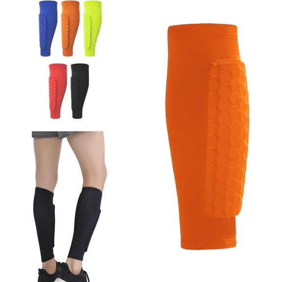 Shindefender Shin Guards, Shin Defender Kids, Shin Defender Shin Guards, Shindefender Compression Sleeve with Honeycomb Pads, Shin Pads for Kids and Aldult