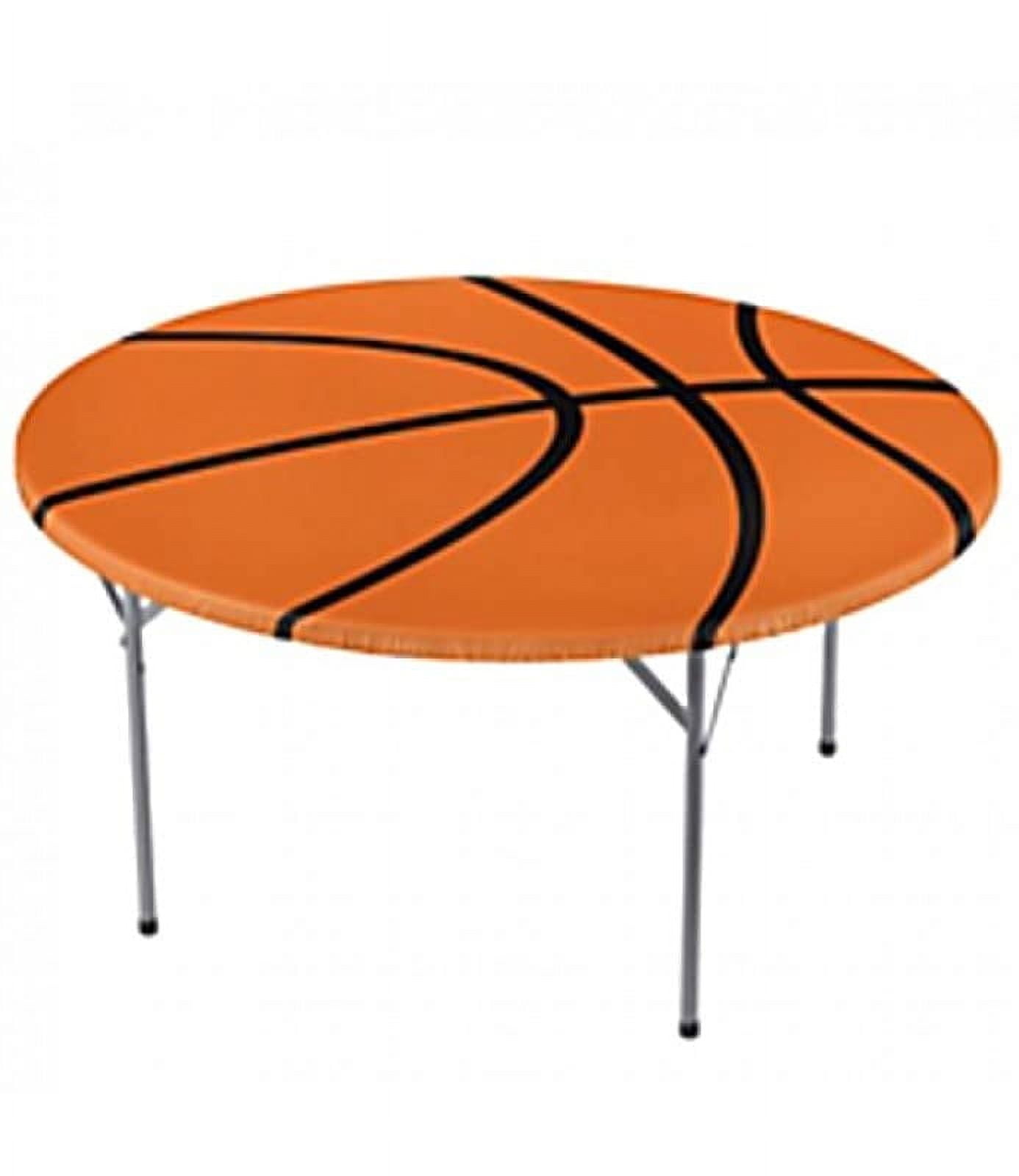 Shindigz Fitted Round Basketball Table Cover