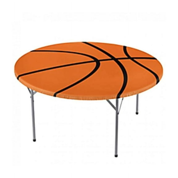 Shindigz Fitted Round Basketball Table Cover
