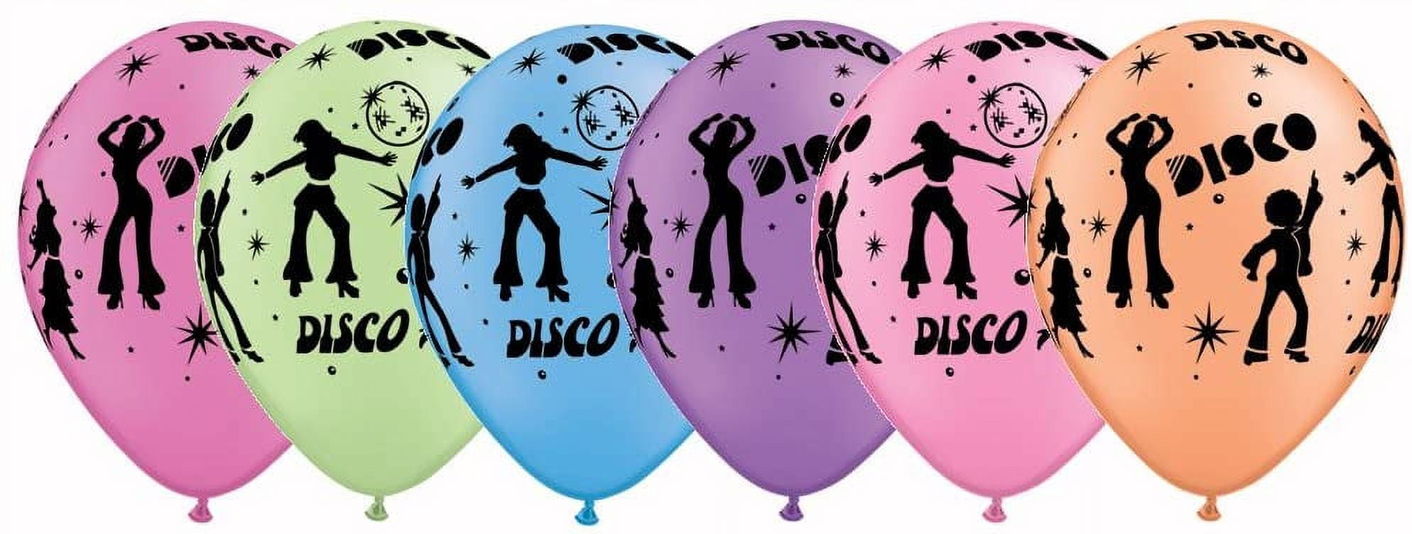 Shindigz Quarubber 11 Inch Assorted Rubber Balloon - Disco