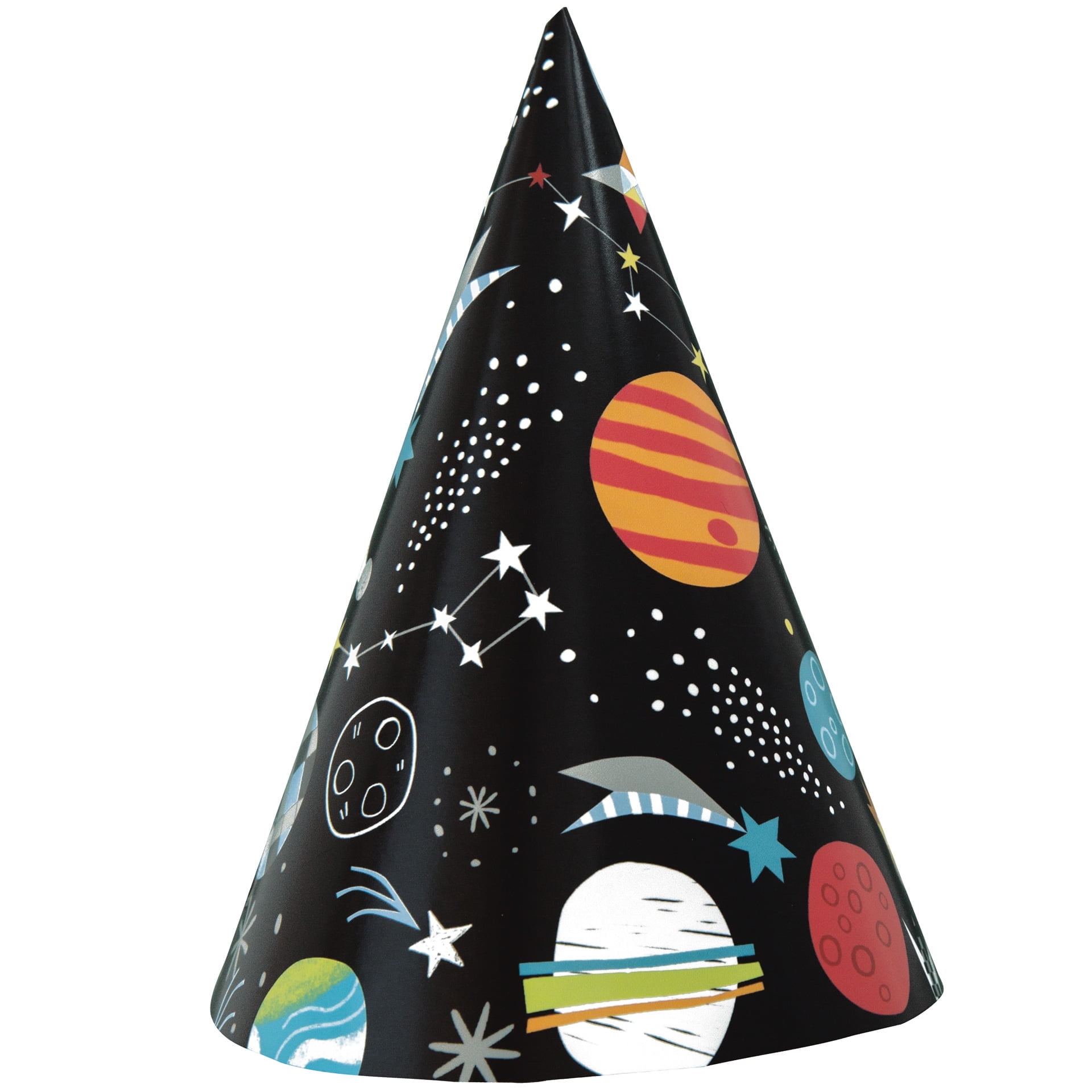 Shindigz Space Party Hats, 8 Count