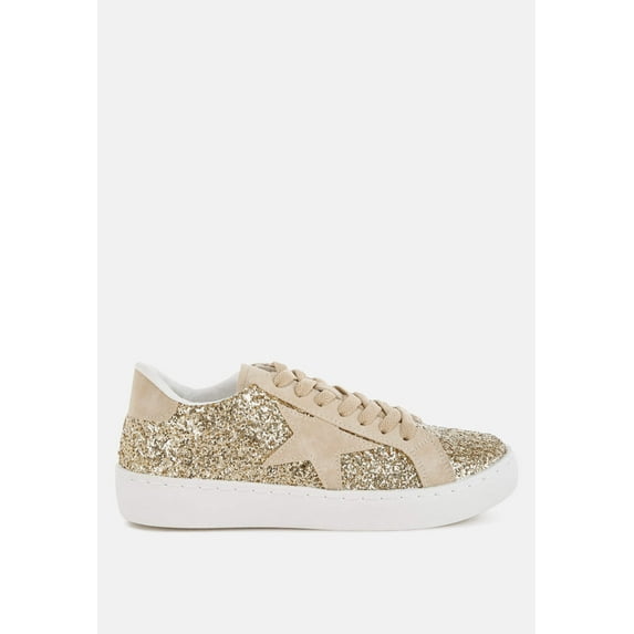 Shinding Glitter Star Chunky Sneakers