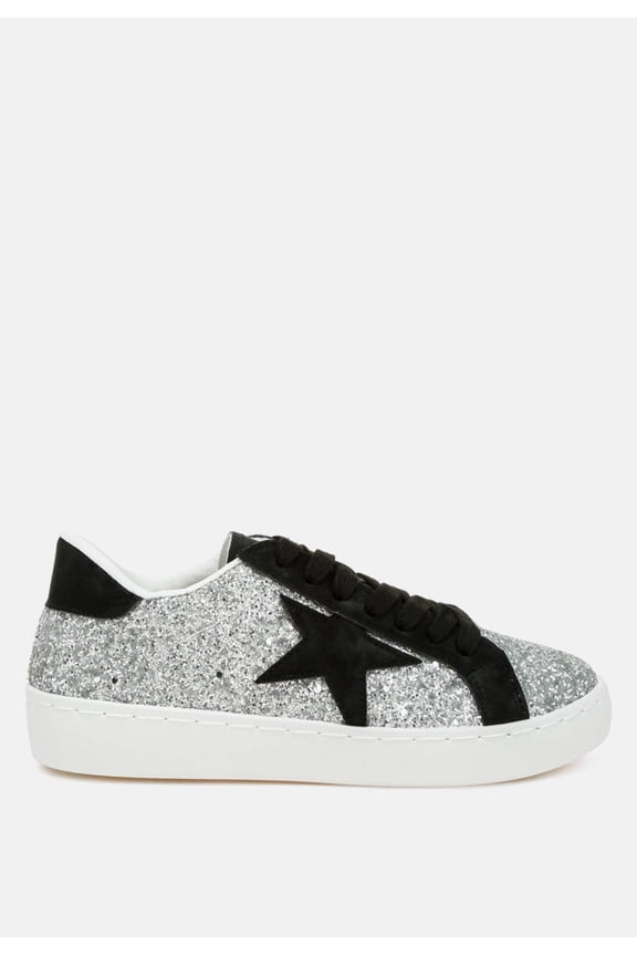 Shinding Glitter Star Chunky Sneakers