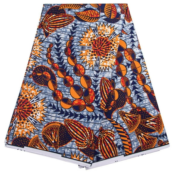 Shine 6 Yards/Pcs African Batik Fabric Ankara Wax Print Tribal Bronzing Gold Stamping Fabric Dashiki Polyester