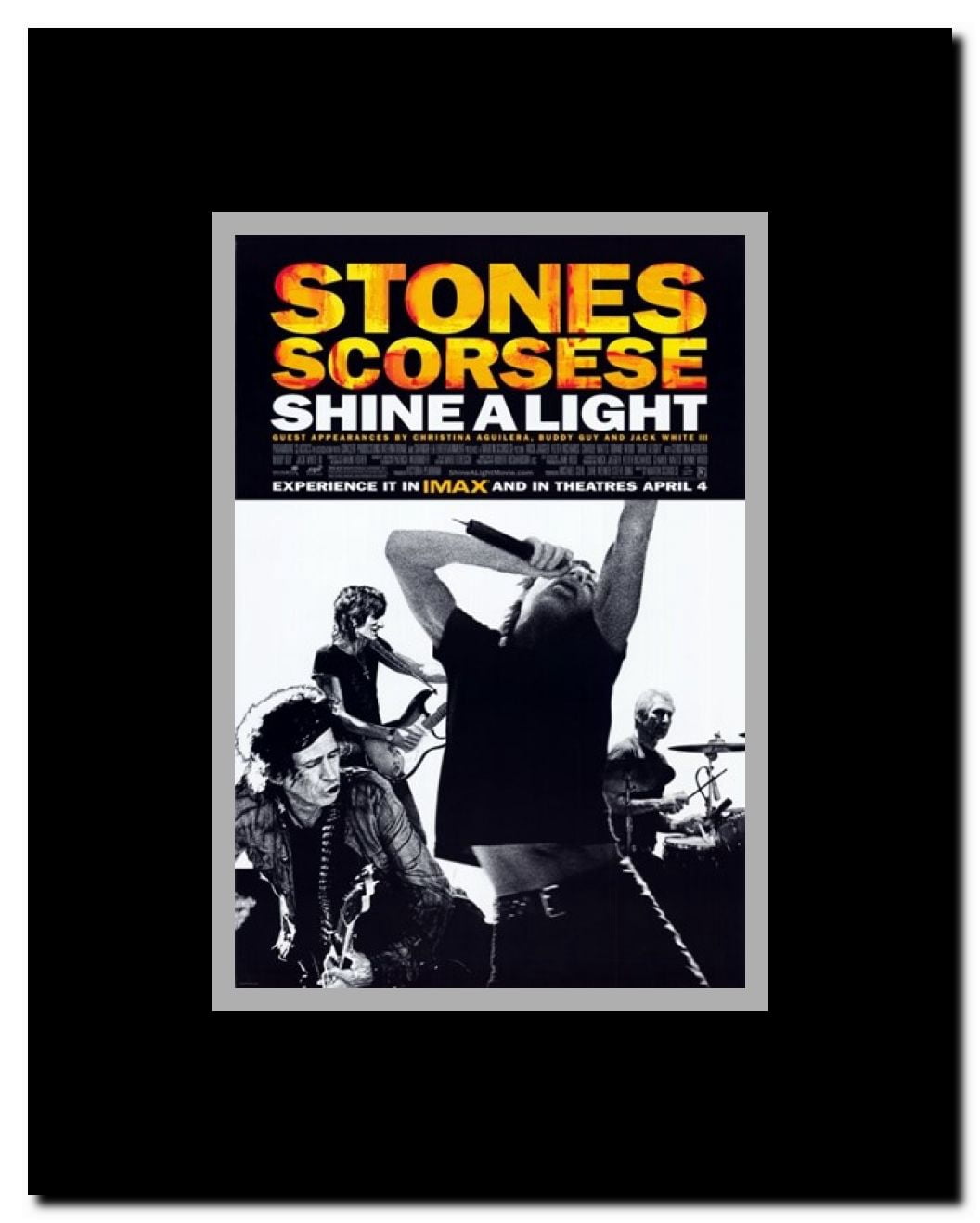 Shine A Light Framed Movie Poster
