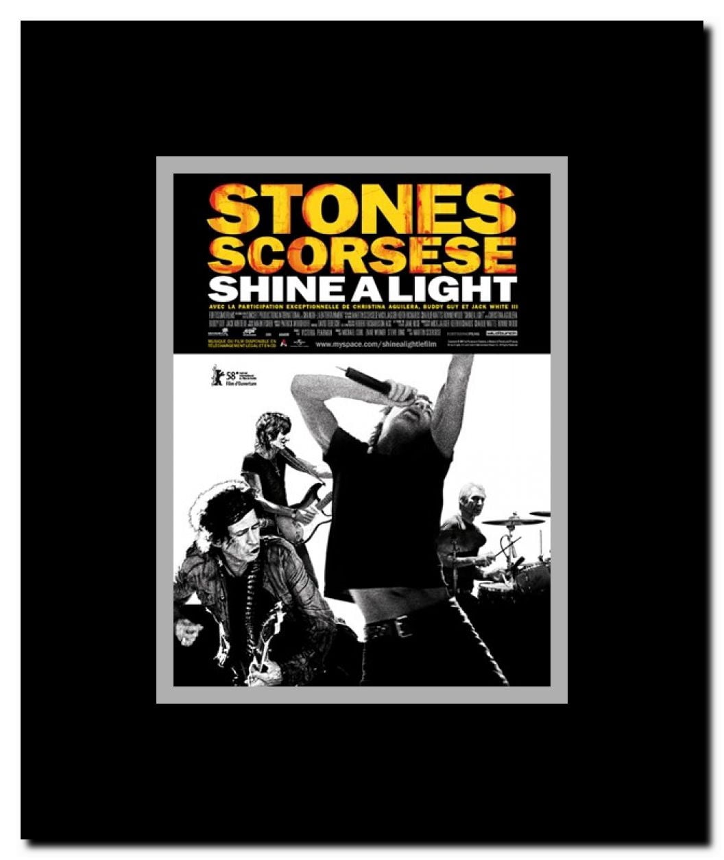 Shine A Light Framed Movie Poster